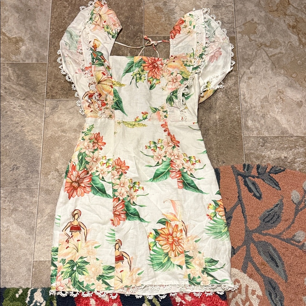 Farm Rio Denyse Linen Dress